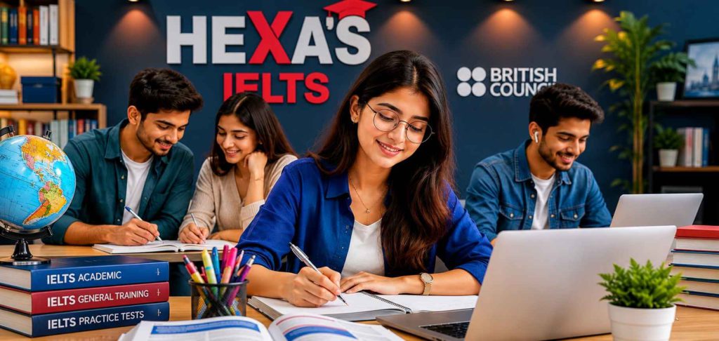 Student following the best IELTS preparation plan for beginners at Hexa's Zindabazar