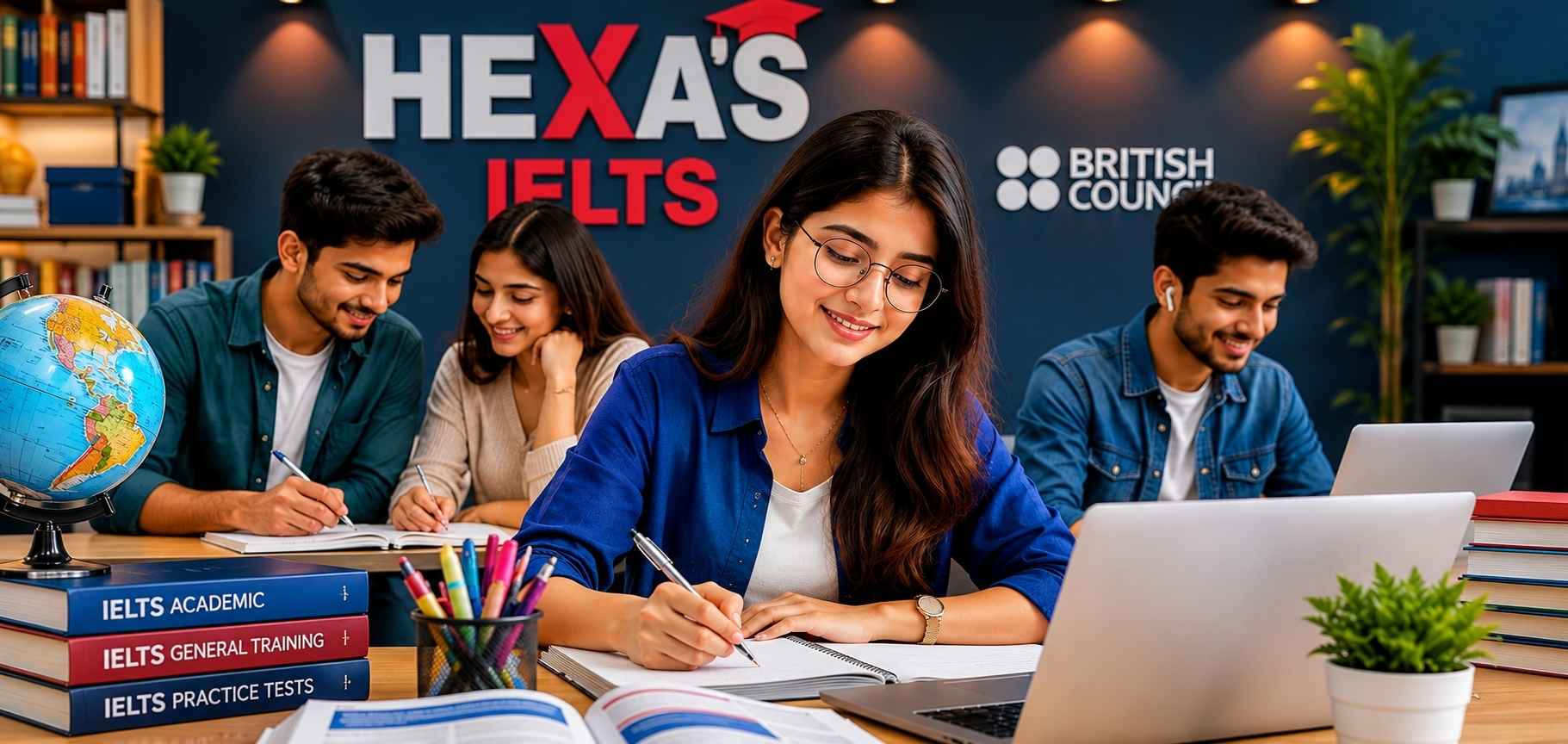 Student following the best IELTS preparation plan for beginners at Hexa's Zindabazar