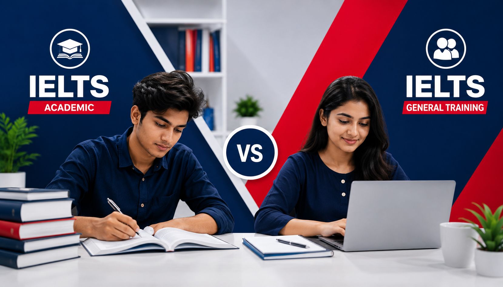 Students comparing IELTS Academic vs IELTS General Training before choosing the right IELTS exam