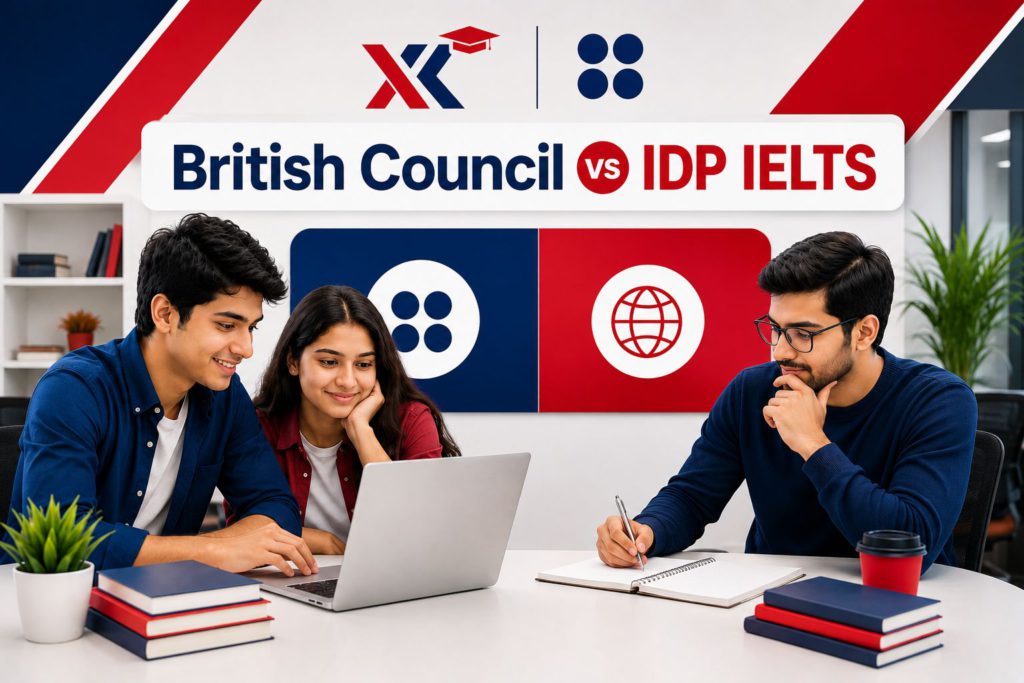 Student preparing for British Council vs IDP IELTS at Hexa's Zindabazar