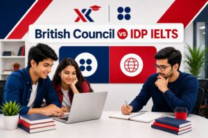 Student preparing for British Council vs IDP IELTS at Hexa's Zindabazar