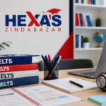 Students learning IELTS Writing Task 2 essay structure at Hexa's Zindabazar
